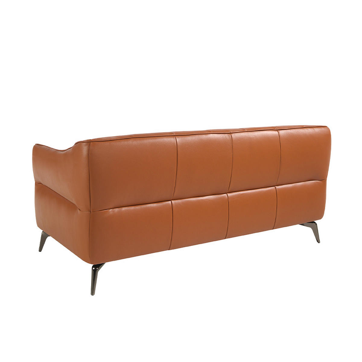 CHESTERFIELD-SOFA Chester 2-Sitzer Sofa aus braunem Leder 171/95/77 cm - Dunkelgrau/Braun, Leder (171/77/95cm) - ANGEL CERDA