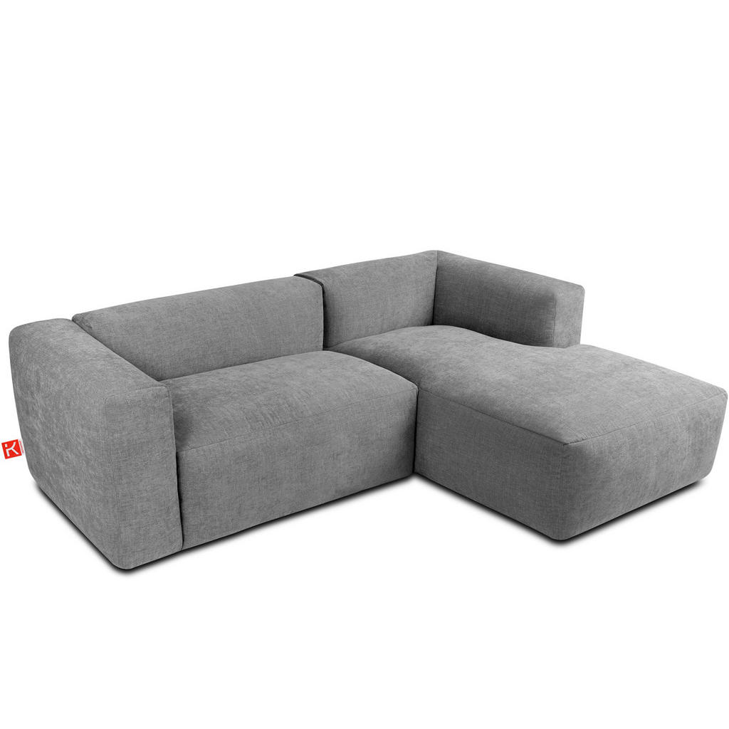 Thumbnail - Konsimo® Eckmodulsofa-Rechts, Hellgrau, Textil, L-Form,Freiform, 237x180 cm, Wohnzimmer, Sofas & Couches, Wohnlandschaft...