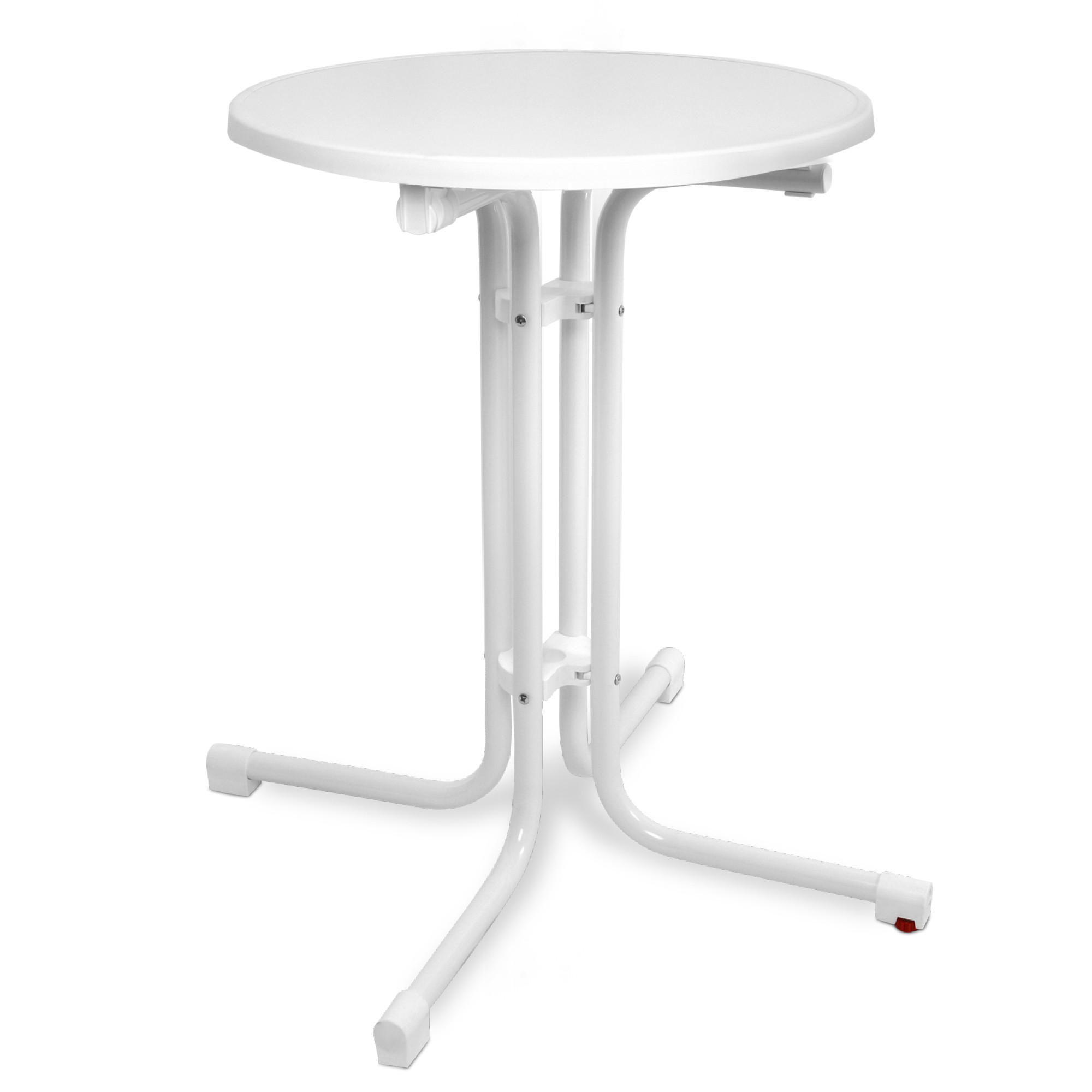 Beautissu Bistrotisch Weiß 60x70x60 cm