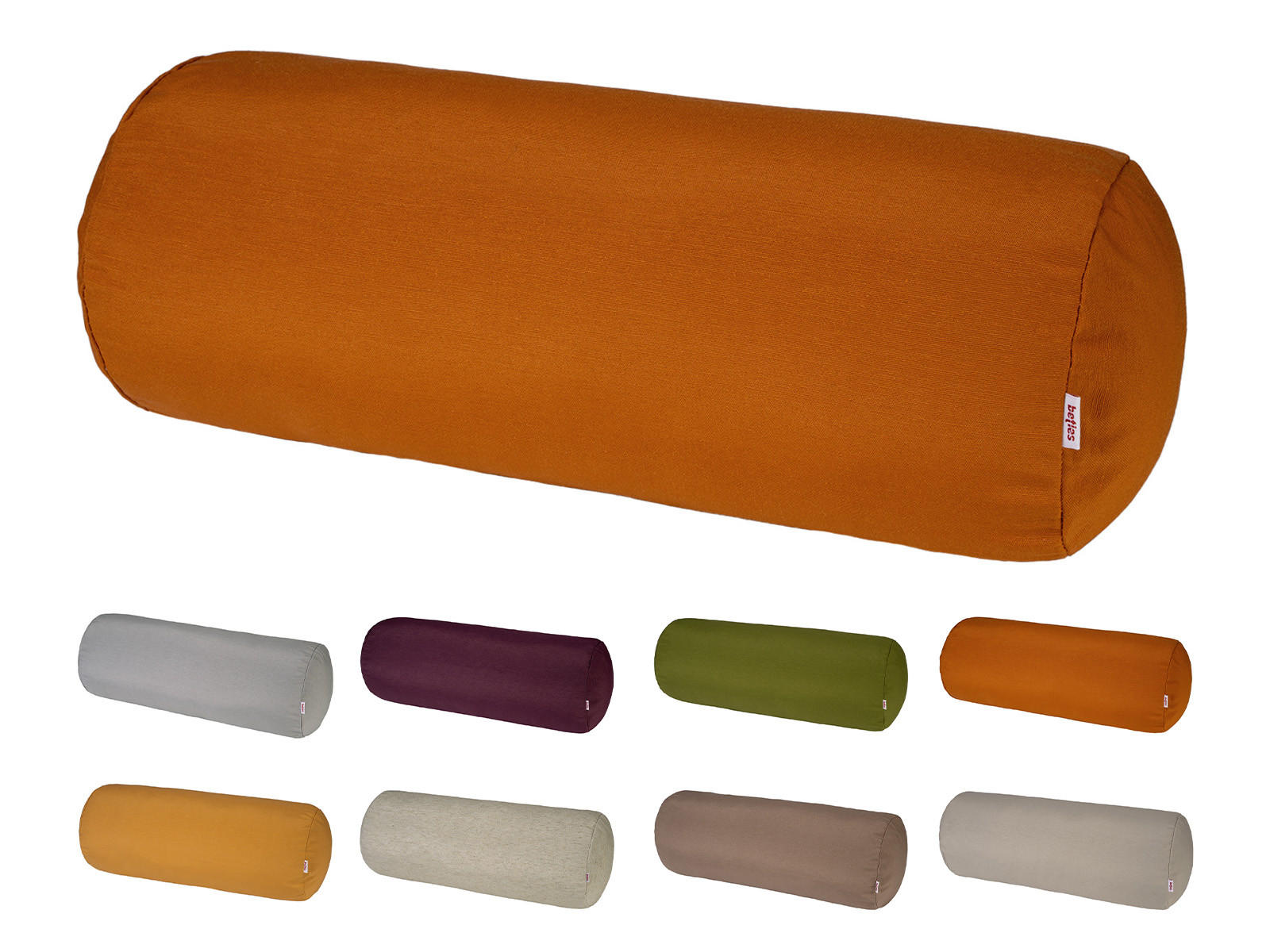 XL-NACKENROLLENHÜLLE Wunschton sanddorn-orange 25/70 cm - Orange, Textil (25/70cm) - beties Heimtextil