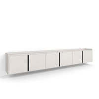 LOWBOARD, Beige, 309/35/50cm, Hängend - Beige, Holzwerkstoff (309/50/35cm) - Skraut Home