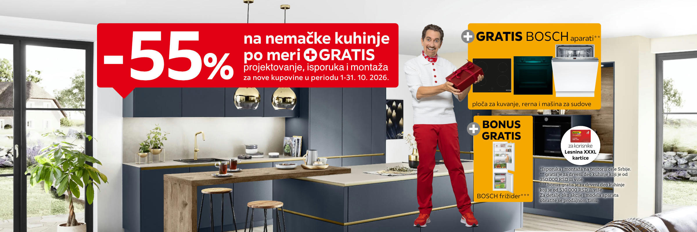 55% popusta na nemačke kuhinje po meri