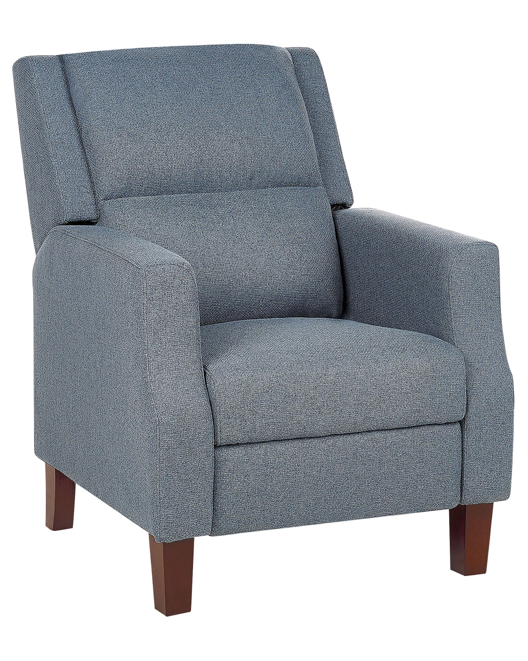 SESSEL dunkelblau verstellbar Egersund - Dunkelblau, Textil (75/97/92cm) - Beliani