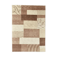 HANDTUFTTEPPICH Royal Domas 170x240 cm - Braun, Textil (170/240cm) - THEKO