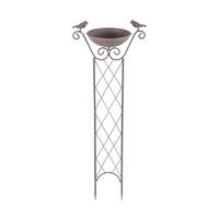 VOGELTRÄNKE mit Rankhilfe mit Erdspieß - Transparent, Metall (19/84/32cm) - Haushalt International