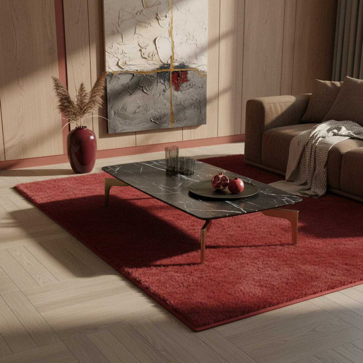 COUCHTISCH Schwarz/Gold Hochglanz Marmor Optik 120x60x30.5 cm Metall-Gestell - Goldfarben/Schwarz, Holzwerkstoff/Metall (60/120/31cm) - KADIMA DESIGN