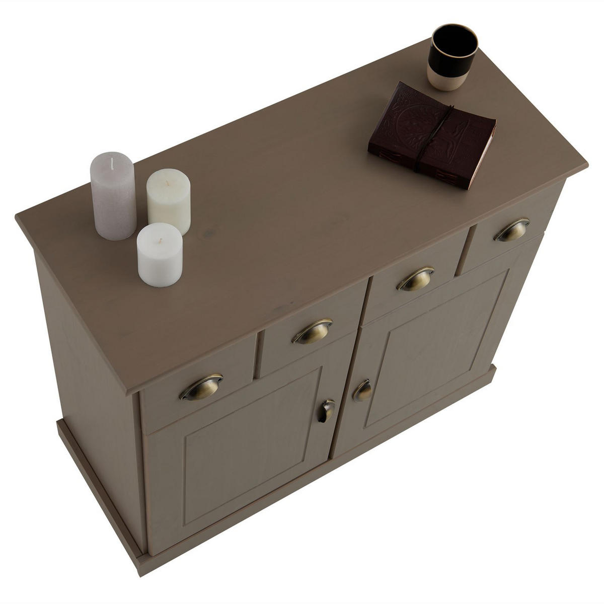 KOMMODE PARIS - Taupe, Holz (91/78/39cm) - IDIMEX