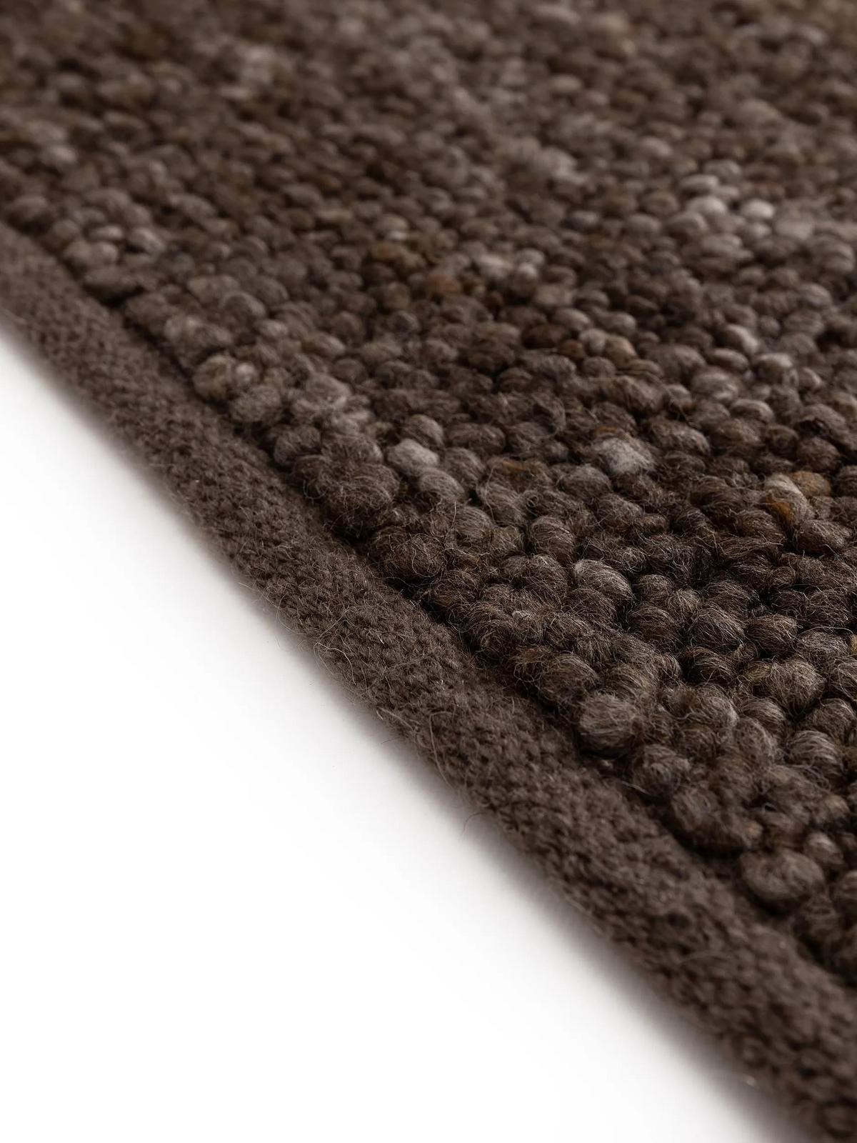 WOLLTEPPICH Finn Braun 100x150 cm - Braun, Textil (100/150cm) - benuta Pure