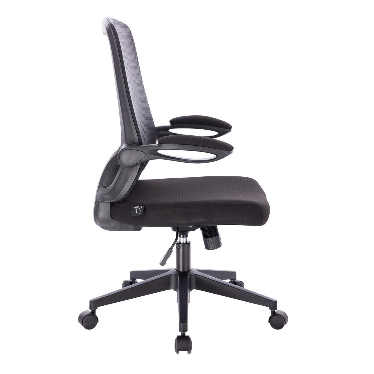 DREHSTUHL TOM Stoffbezug Schwarz - Schwarz, Textil (62/105/62cm) - SVITA