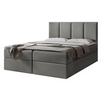 BOXBETT Rebos - H3 - Grau, Holz/Textil (160/200cm) - MIRJAN24