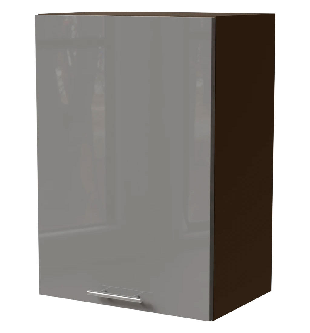 Feldmann-Wohnen Küchenhängeschrank Grau, Dunkelgrau 50x72x32.5 cm