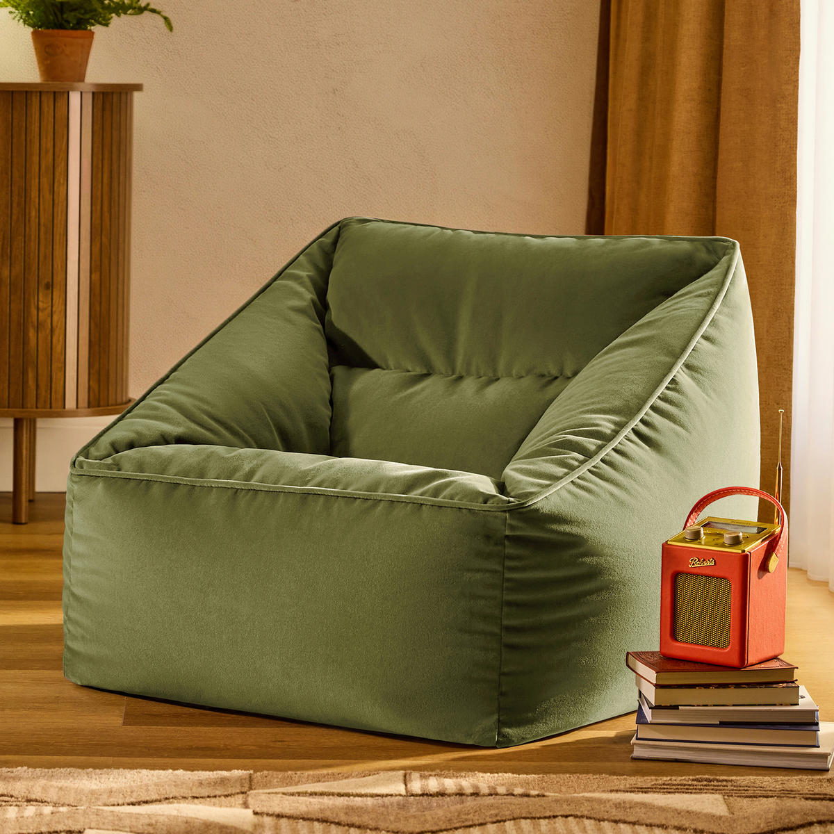 SITZSACK Sessel Natalia - Dunkelgrün, Textil (70/65/70cm) - icon