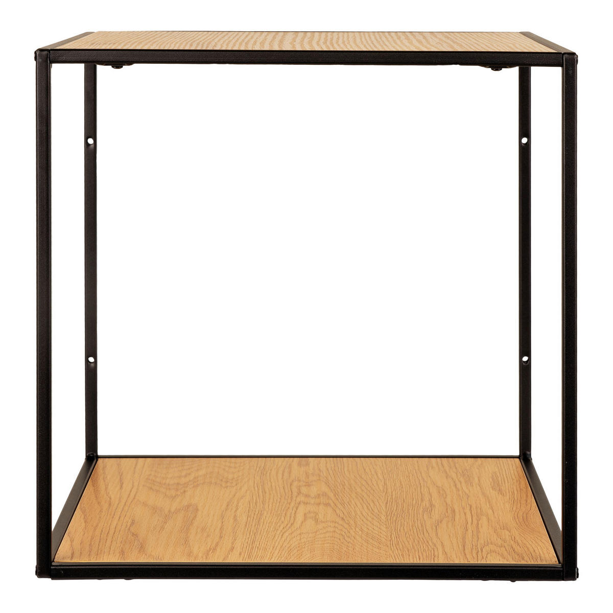 WANDREGAL Vita Stahl, Spanplatte, Melaminfolie Natur - Naturfarben, Metall (36/36/36cm) - tinkaro