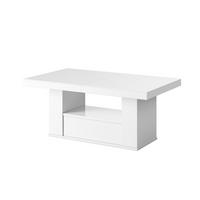 COUCHTISCH rechteckig Weiß Hochglanz 120/75/54 cm - Weiß Hochglanz, Holzwerkstoff (75/120/54cm) - designimpex