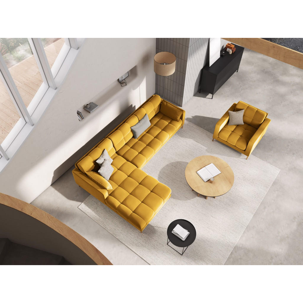 Thumbnail - Micadoni Ecksofa, Gelb, Textil, 5-Sitzer, L-Form, 293x185 cm, Hergestellt in Europa, Oeko-Tex®, Wohnzimmer, Sofas & Couc...