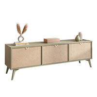 TV Element ALOE Fischgrätenmuster Scandi Eukalyptus - Eukalyptusholzfarben, Holzwerkstoff (158/52/38cm) - Lookway
