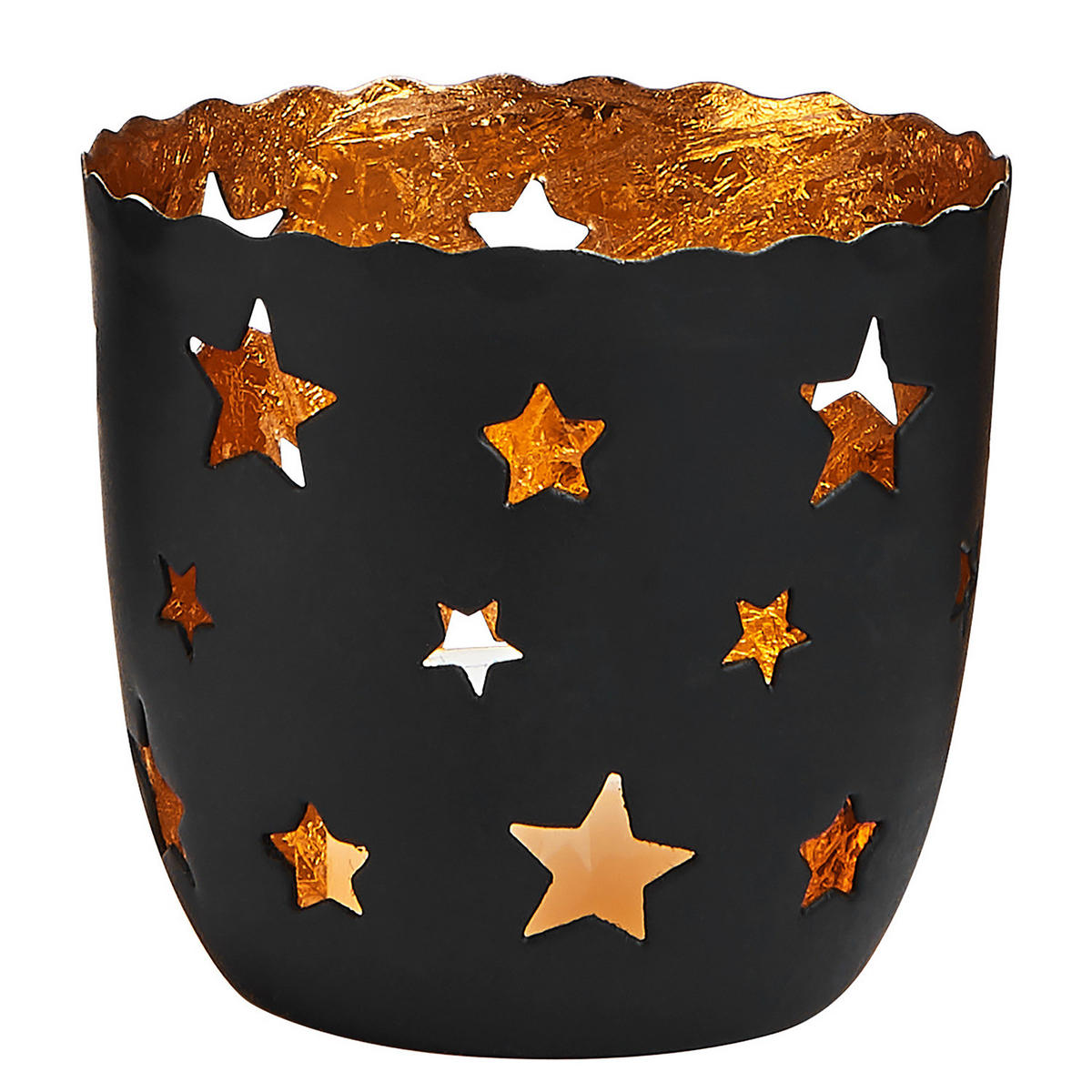 TEELICHTHALTER (6er Set) Delight - Schwarz, Metall (7cm) - Butlers