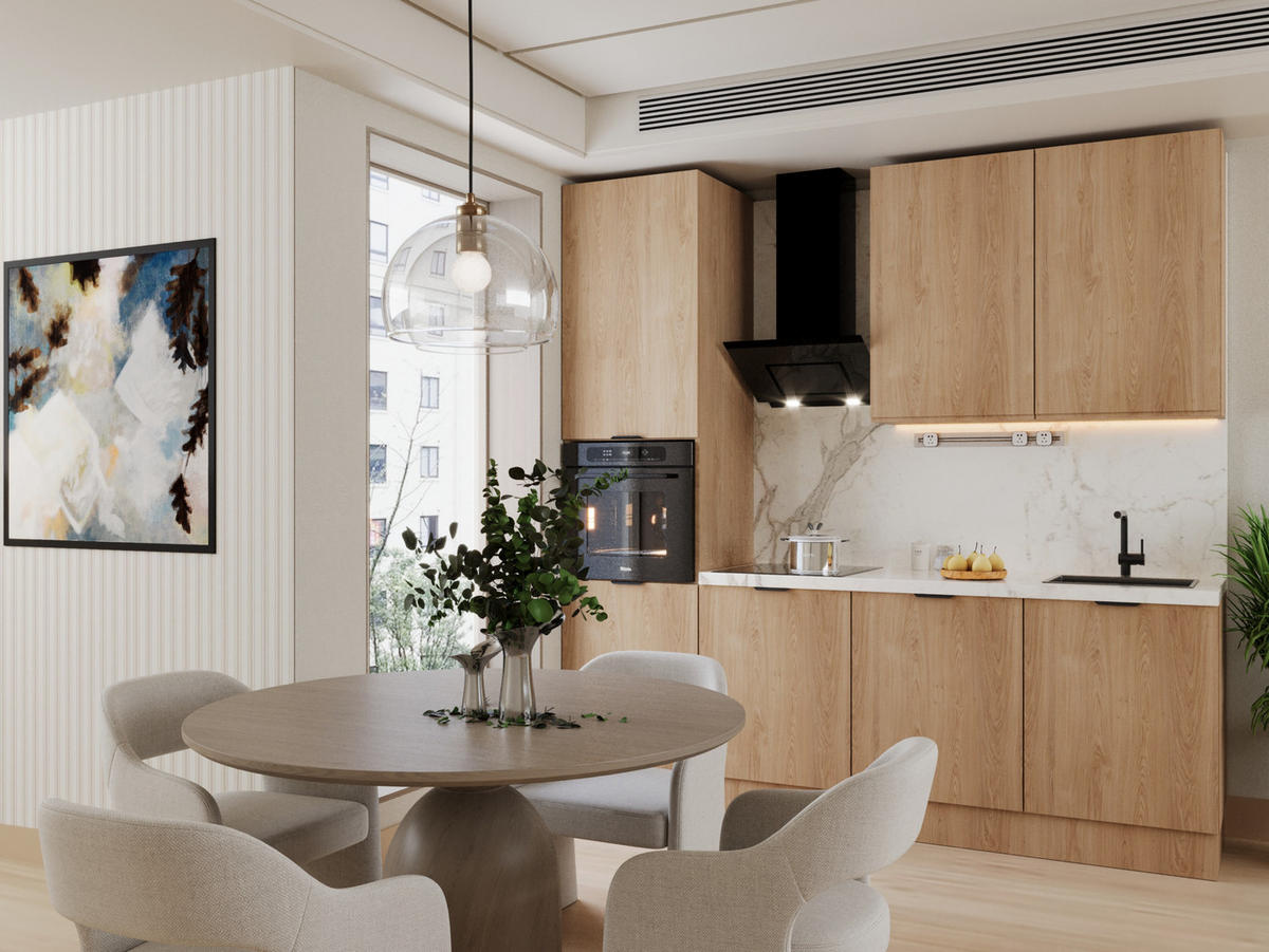 KÜCHENZEILE 240 cm Livaro – KU-S27 – Sonoma Eiche - Sonoma Eiche, Holzwerkstoff (240/247/60cm) - hi-markt