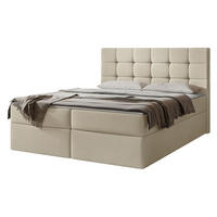 BOXBETT Luanda - H3 - Beige, Holzwerkstoff/Textil (160/200cm) - MIRJAN24