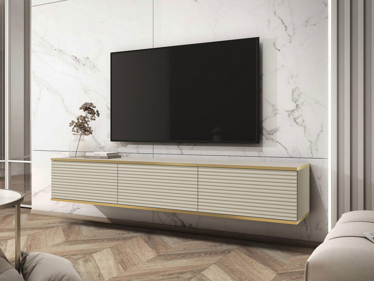 TV-LOWBOARD Oro II - Beige, Holzwerkstoff (175/30/32cm) - MIRJAN24