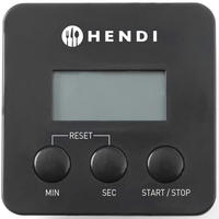 TIMER FÜR DAS KOCHEN Digitale Küchenwecker - Schwarz - Schwarz, Kunststoff (7/2/7cm) - Hendi