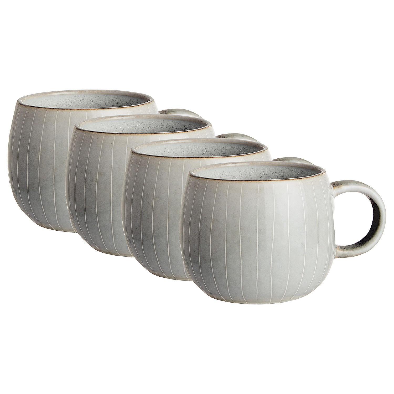 TASSE (4er Set) Henley - Grau, Keramik (0.33L) - BUTLERS
