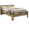 BETT Used Wood hell, Anthrazit, Einzelbett Liegefläche 140 x 200 cm - Eichefarben/Anthrazit, Holzwerkstoff/Metall (140/200cm) - Furn.Design