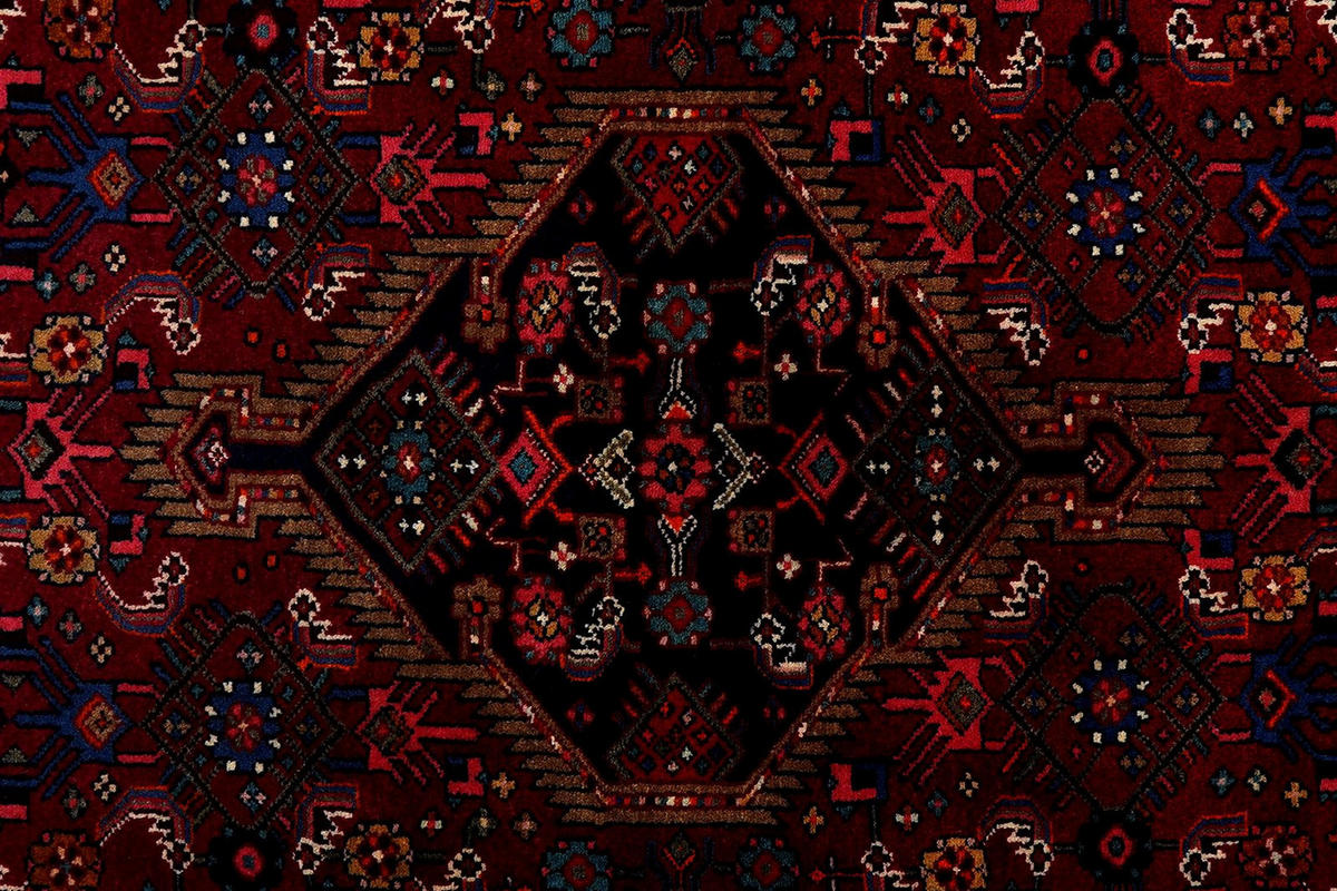 ORIENTTEPPICH handgeknüpft Assadabad Rot 248/137 cm Schurwolle - Rot, Textil (137/248cm) - Looma