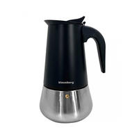 ESPRESSOKOCHER Schwarz 12.6/15.1/21.7 cm KB7846 - Schwarz, Metall (15.1/21.7/12.6cm) - Klausberg 