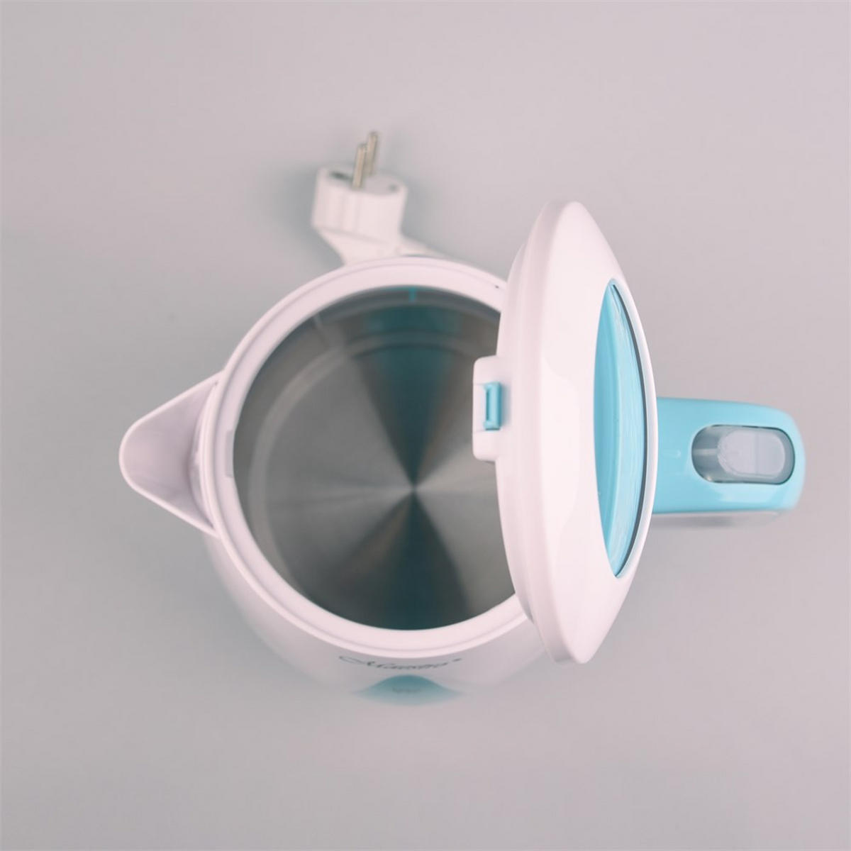WASSERKOCHER ELEKTRISCH Weiß 22/16/24 cm MR031BLUE - Weiß, Kunststoff (16/24/22cm) - Maestro 