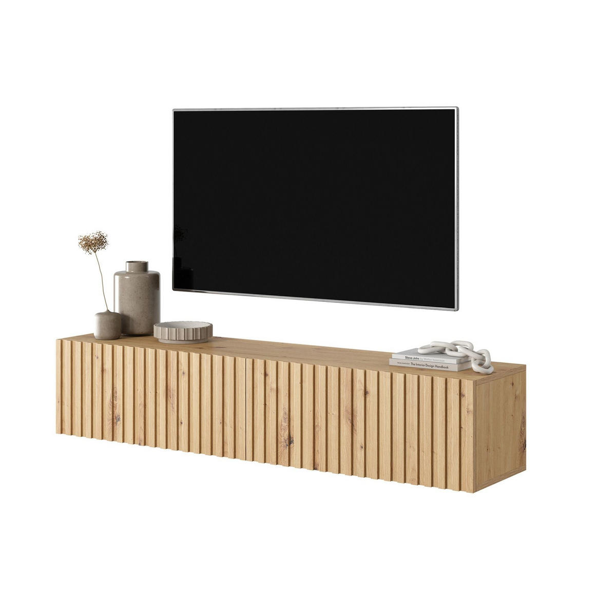TV-HÄNGEBOARD Telire Eiche 138/30/32 cm - Eiche Artisan, Holzwerkstoff (138.6/30/31.6cm) - Selsey