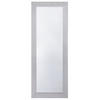 WANDSPIEGEL silber rechteckig 50/130 cm Mervent - Silberfarben/Weiß, Kunststoff (50/130/2cm) - Beliani