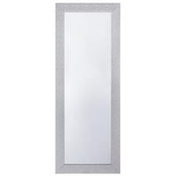 WANDSPIEGEL silber rechteckig 50/130 cm Mervent - Silberfarben/Weiß, Kunststoff (50/130/2cm) - Beliani