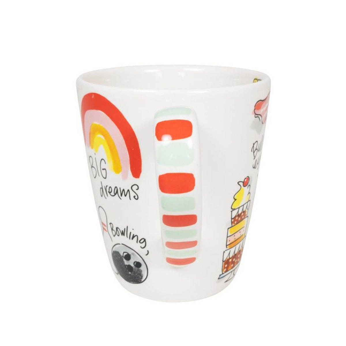 BECHER Love Letter B in Bunt - 350 ml - Multicolor, Keramik (0.35L) - Blond Amsterdam