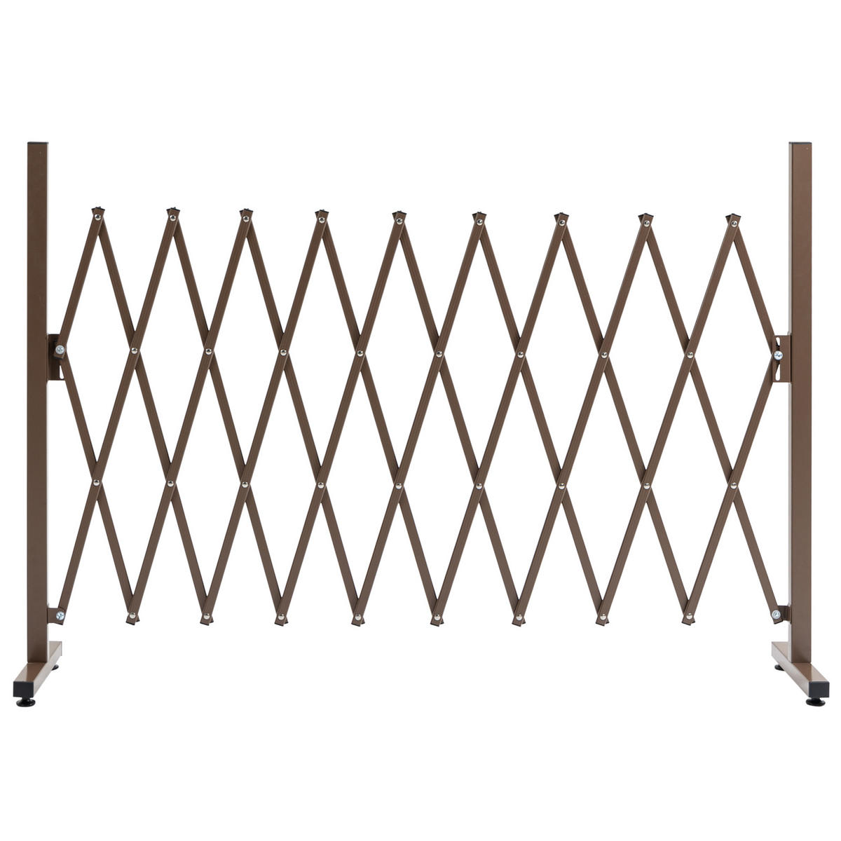 GARTENTOR DE-18042 ausziehbar bis 250 cm Schokoladenbraun - Braun, Metall (31/104cm) - ComfortXL