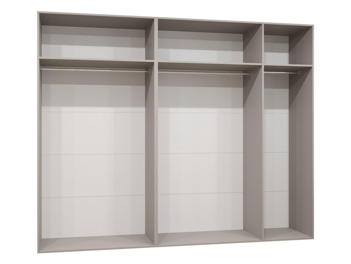 DREHTÜRENSCHRANK Malaga 250 - Weiß, Holzwerkstoff (250/202/52cm) - MIRJAN24