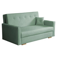 SCHLAFSOFA Viva Sonic III - Türkis/Schwarz, Holz/Textil (153/85/100cm) - MIRJAN24