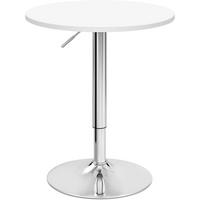 BARTISCH Stehtisch, Bistrotisch aus MDF Metall, 60x60x91cm - Weiß, Holzwerkstoff/Metall (60/60/91cm) - Woltu