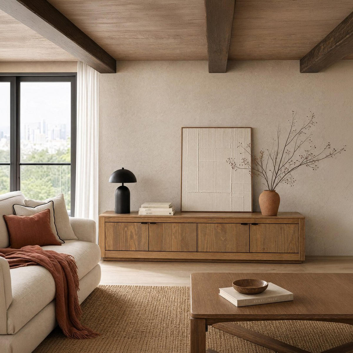 TV-ELEMENT Sven Natürlich 180 cm x 43 cm - Naturfarben, Holz (180/43/39cm) - Klast Home