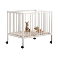 GITTERBETT auf Rollen Keira 3-fach höhenverstellbar Buche massiv weiß - Weiß, Holz (75/95cm) - 58aufmkessel