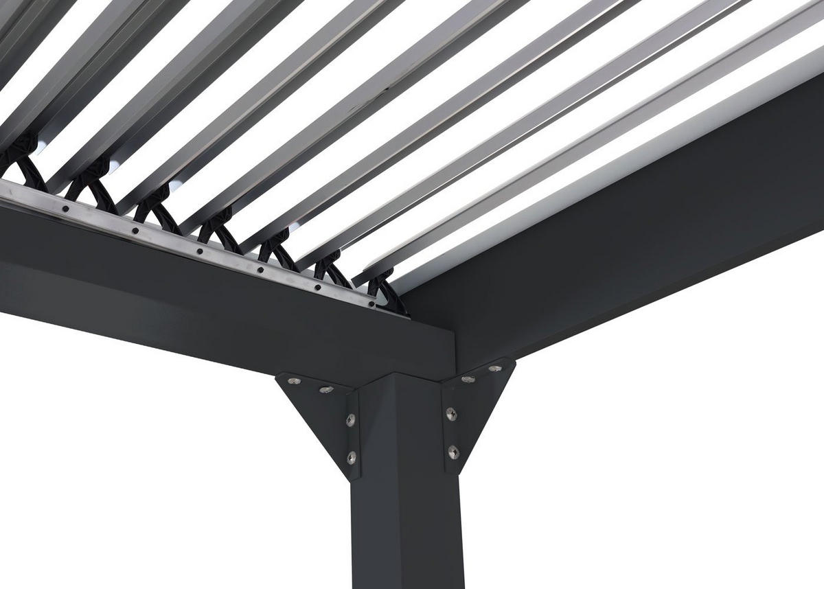 PERGOLA Anthrazit - Anthrazit, Metall (306/224/368cm) - MCW