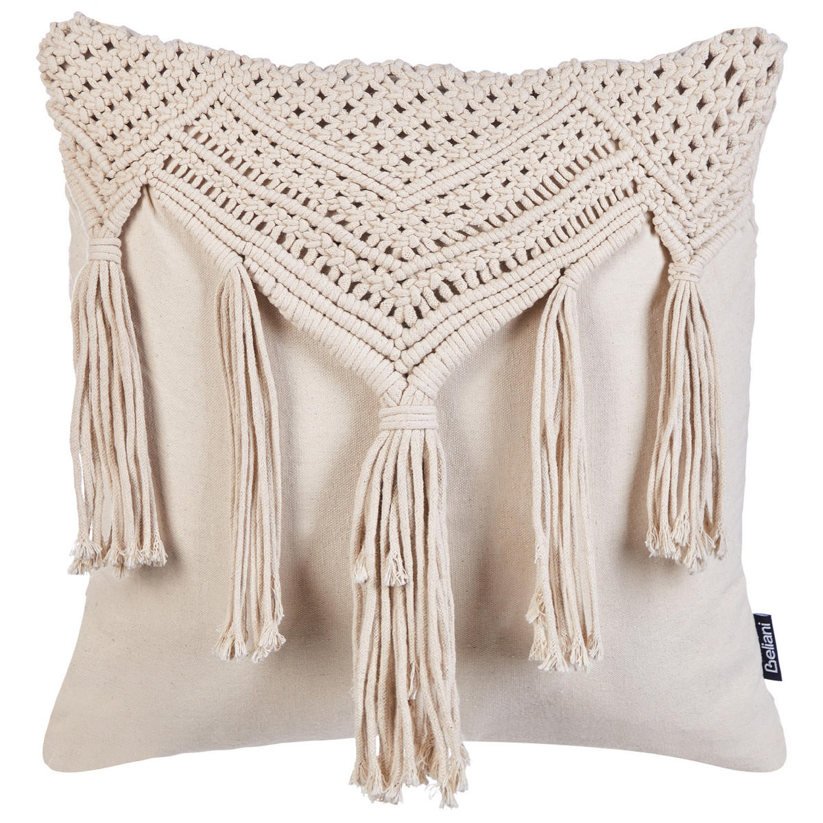 DEKOKISSEN 2er-Set Beige 45/45 cm Bedadi - Beige, Textil (45/45cm) - Beliani