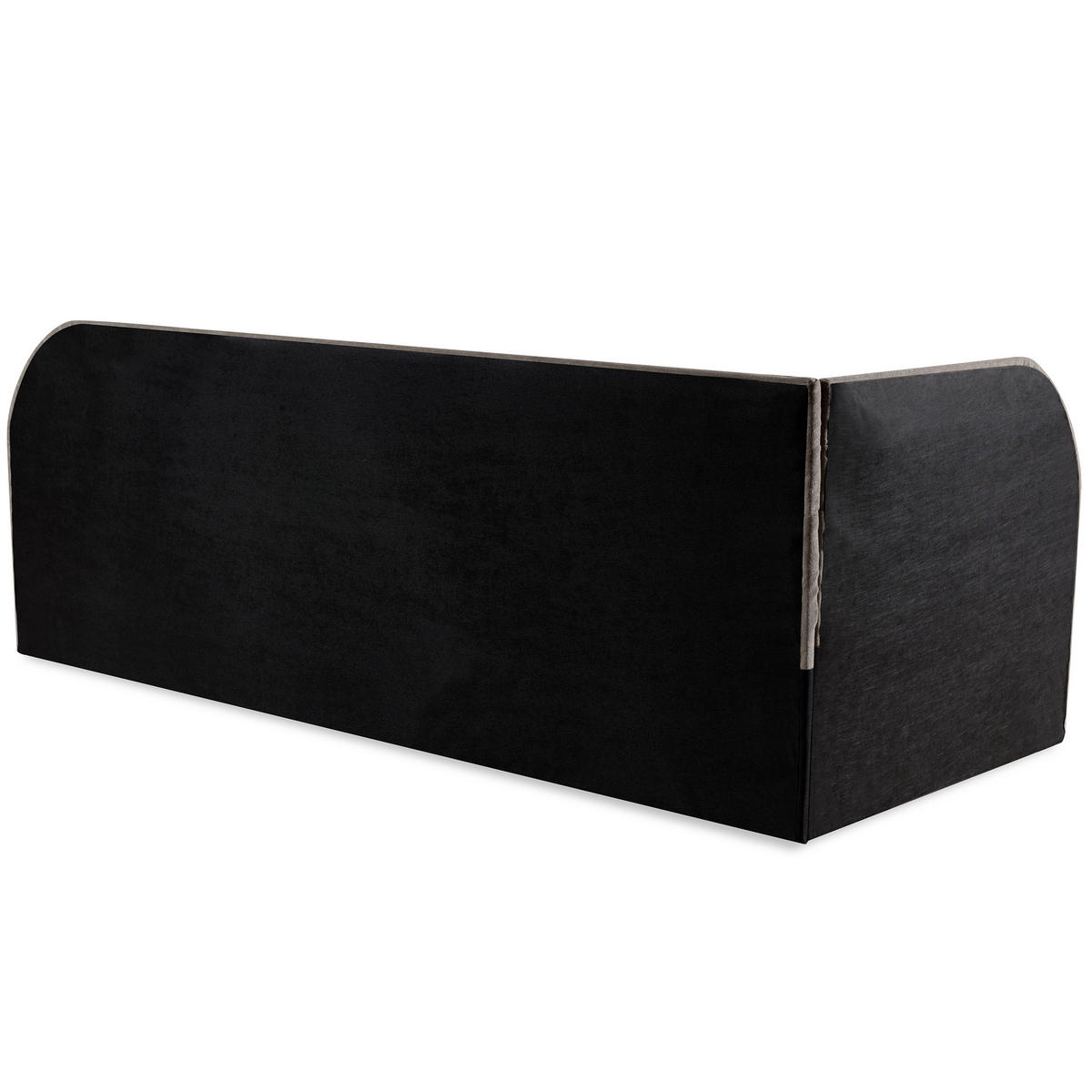 POLSTERBETT Cobi, Eckbett 80x200 cm mit Bettkasten, Hellbraun, Links - Hellbraun, Textil (80/200cm) - Beautysofa