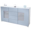 SIDEBOARD Grömitz Denim matt - Pastellblau, Holzwerkstoff (138.5/75.5/35cm) - Vladon