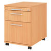 ROLLCONTAINER - mit Hängeregistratur 58/42,8/59 cm in Buchefarben Relinggriff (Kunststoff) - Buchefarben, Holzwerkstoff (42.8/59/58cm) - bümö