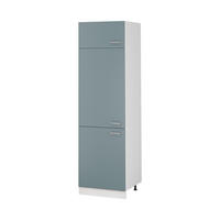 DULAP ÎNALT R-Line, Albastru-gri/Alb, 60 cm - alb/gri albastru, compozit lemnos (60/206.8/57.2cm) - Vicco