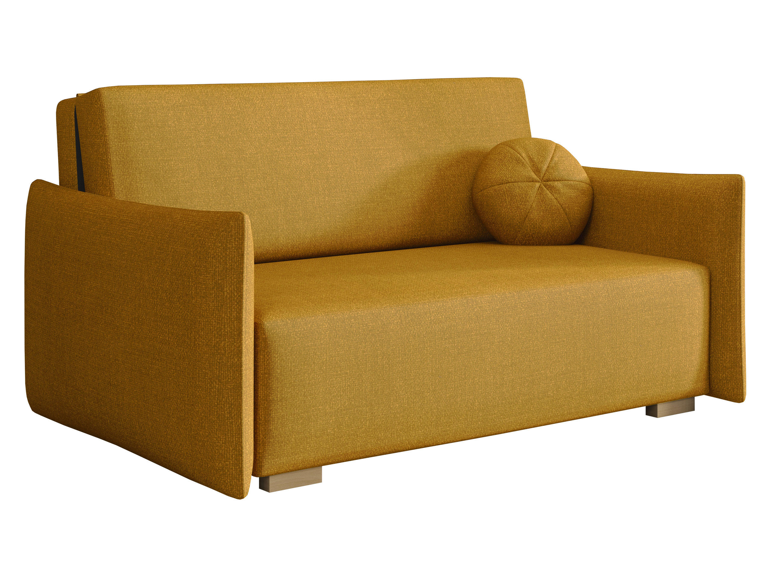 SCHLAFSOFA Viva Glov III - Gelb/Naturfarben, Holz/Textil (157/85/98cm) - MIRJAN24