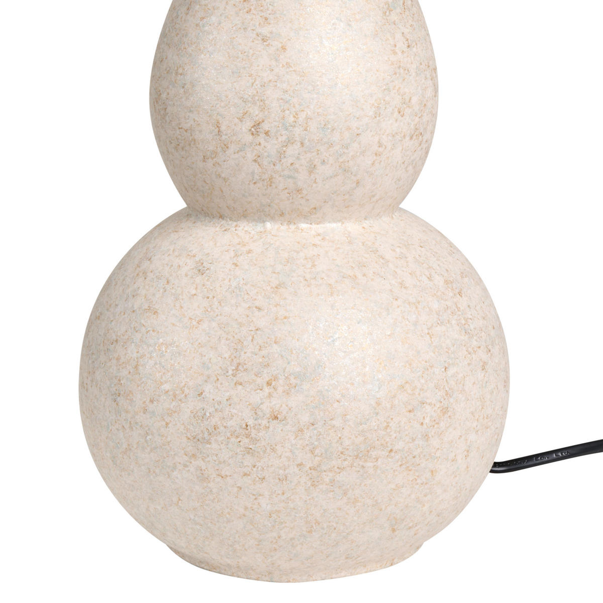 TISCHLAMPE Beige Charges - Beige, Keramik (27/27/50cm) - Beliani