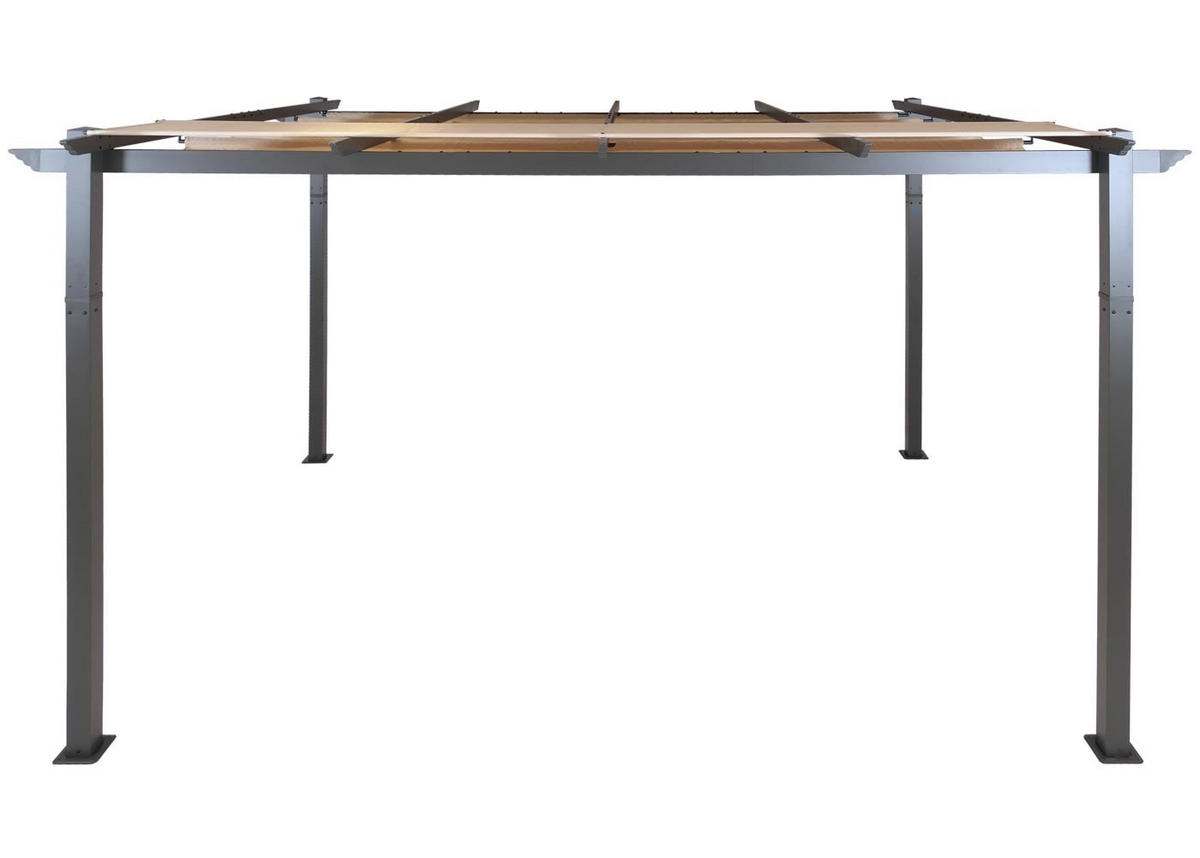 PERGOLA Aluminium 4x3m Creme-Beige - Creme, Metall (400/240/300cm) - BERLINLODGE