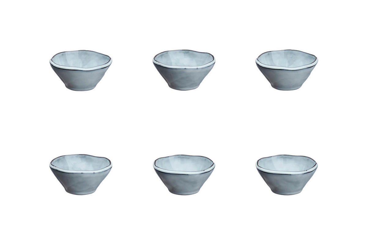 SCHALEN Cloud Ø10cm - 6er-Set - Sturmgrau - Grau, Keramik (10cm) - Björn